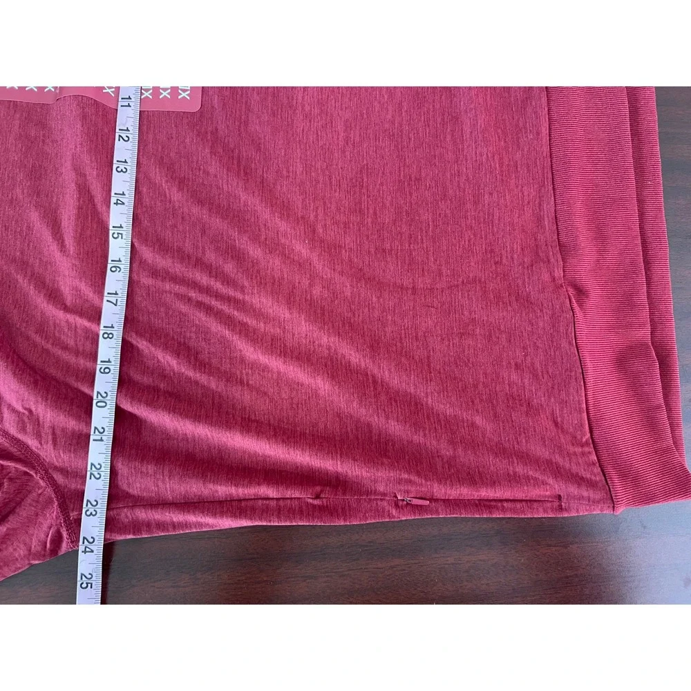 Members Mark Mens Favorite Soft Pullover Burgundy XL MM25549 Long Sleeve Shirt